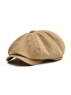 New Men's Newsboy Flat Cap 100% Cotton Gatsby Ivy Golf Cabbie Hat